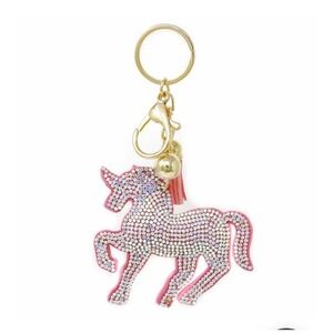 New! Pink Unicorn Keychain
